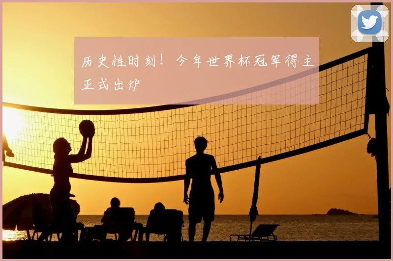 历史性时刻！今年世界杯冠军得主正式出炉